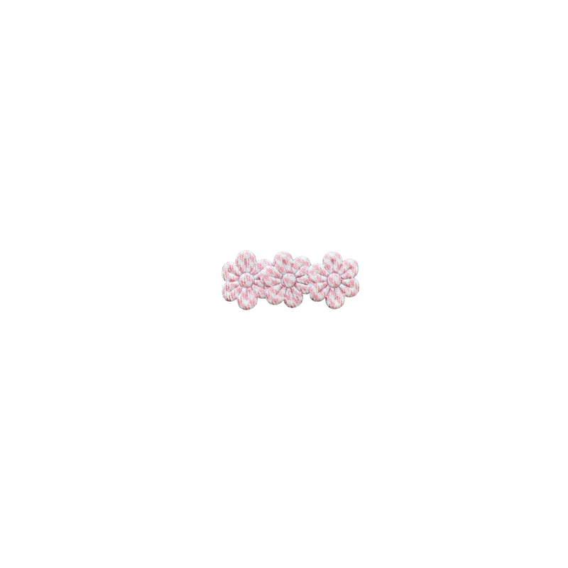 Clip flores cuadrille rosa
