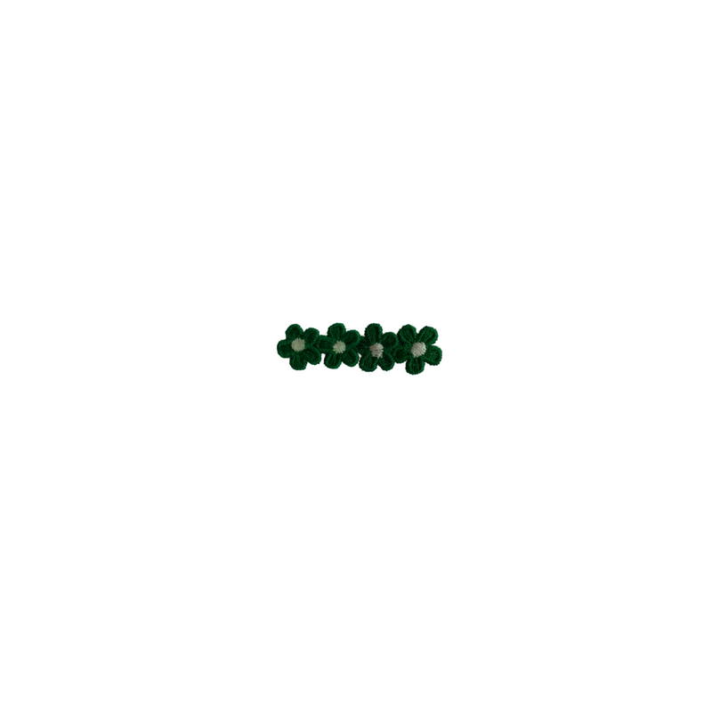 Clip margaritas verde oscuro