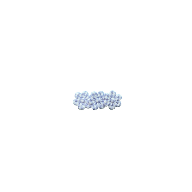 Clip flores cuadrille celeste