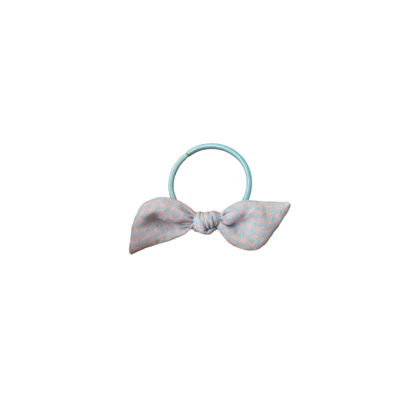 Orejita de oso - Cuadrille celeste rosa