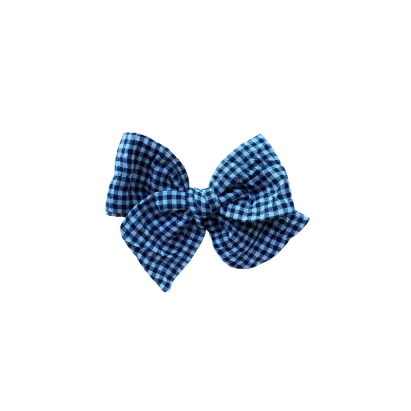 Tulipán grande - Cuadrille azul oscuro