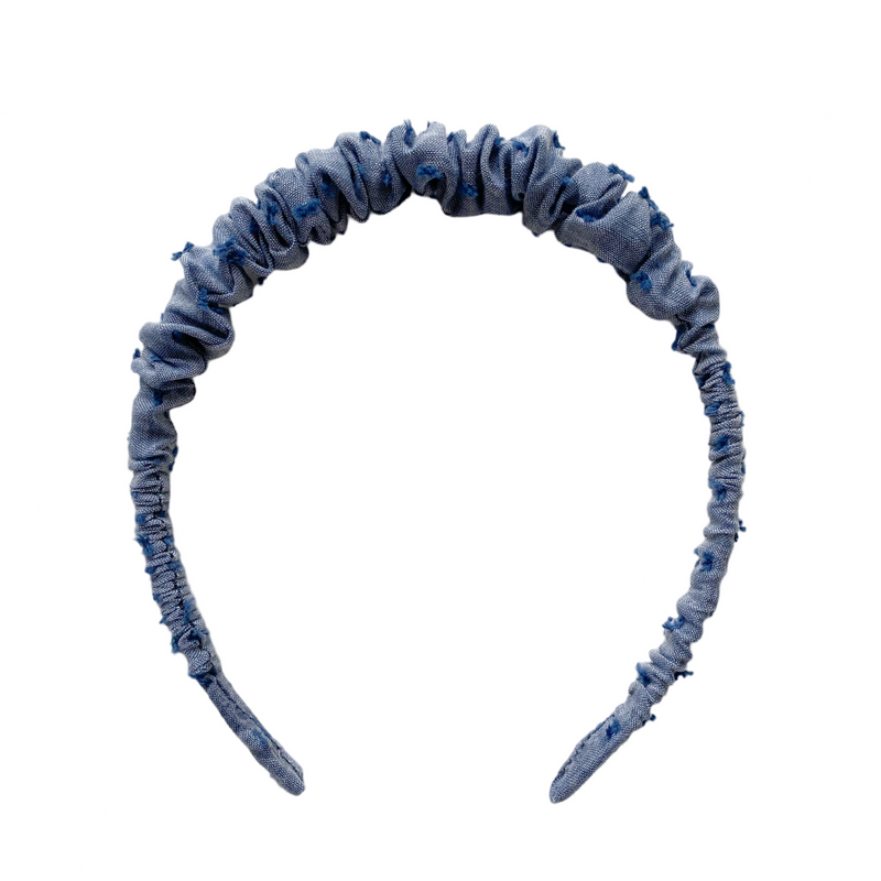 Cintillo repollito - Plumeti Denim Azul