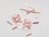 Set Cintas terciopelo - Rosado claro
