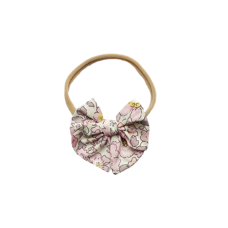 Cintillo Mini malva flores rosadas y lila
