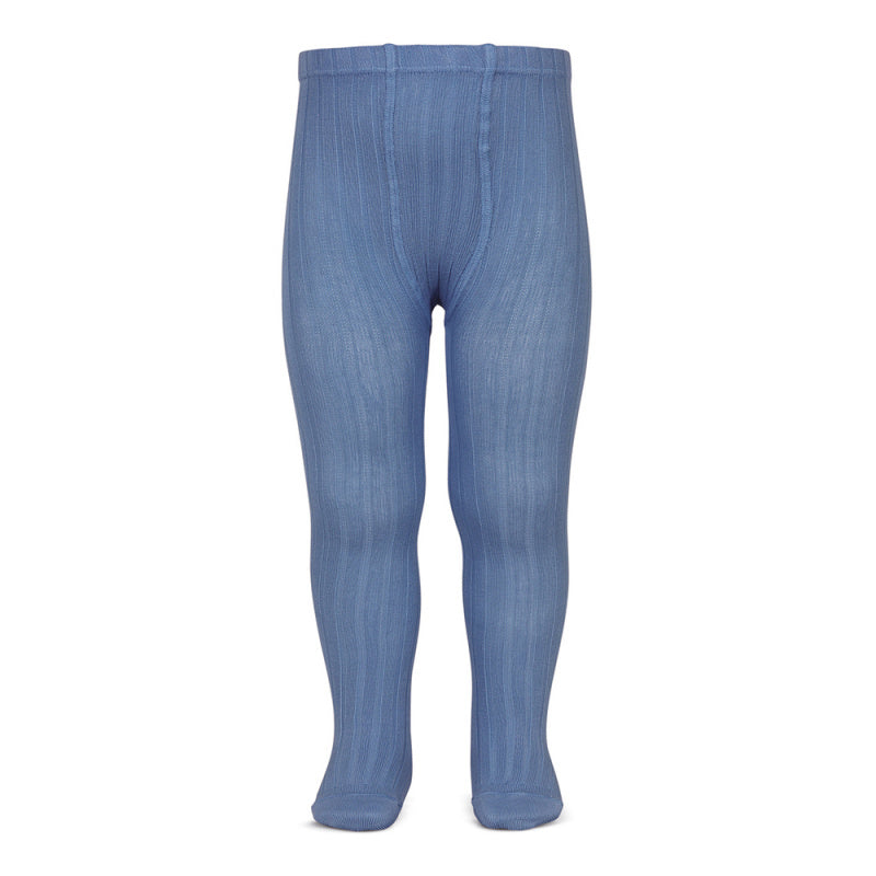 Pantys Cóndor canalé - Azul Francia