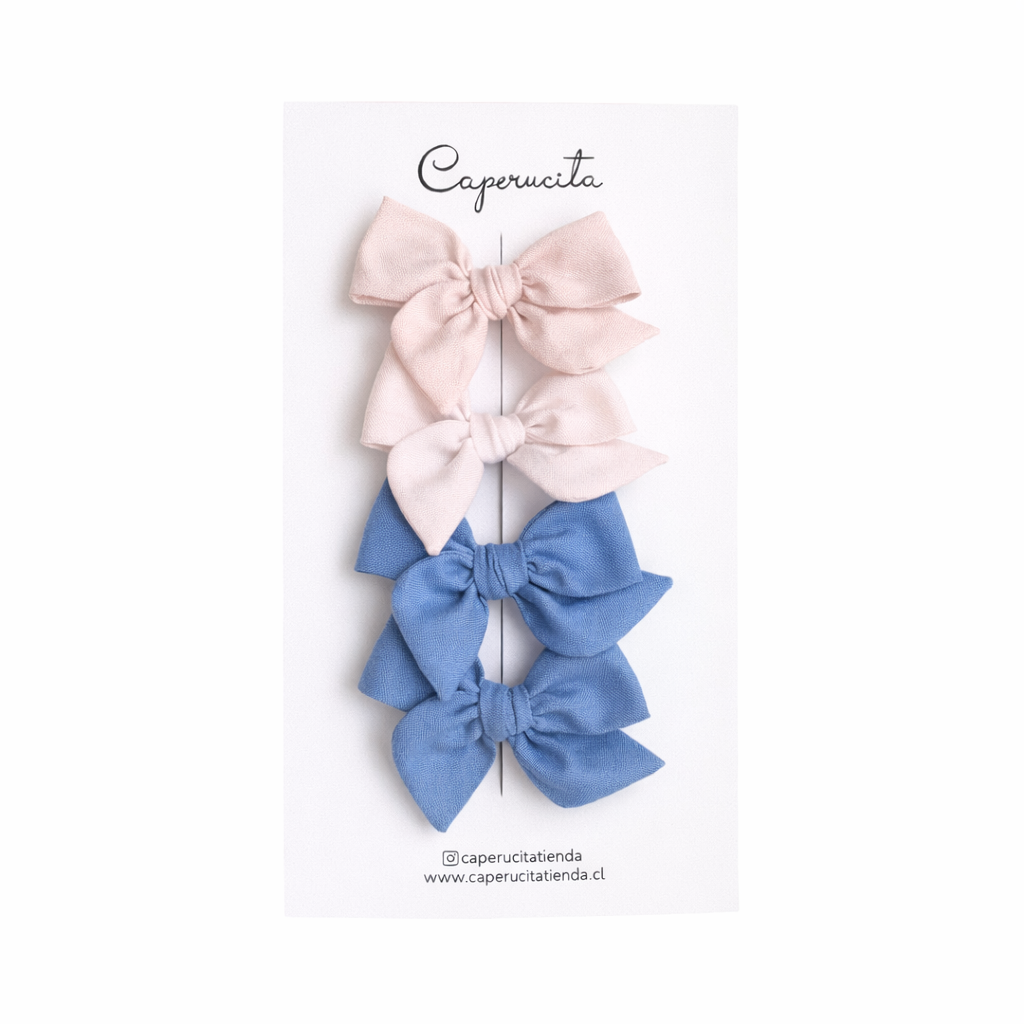 Set Esencial Margaritas Duo - Blanco y celeste