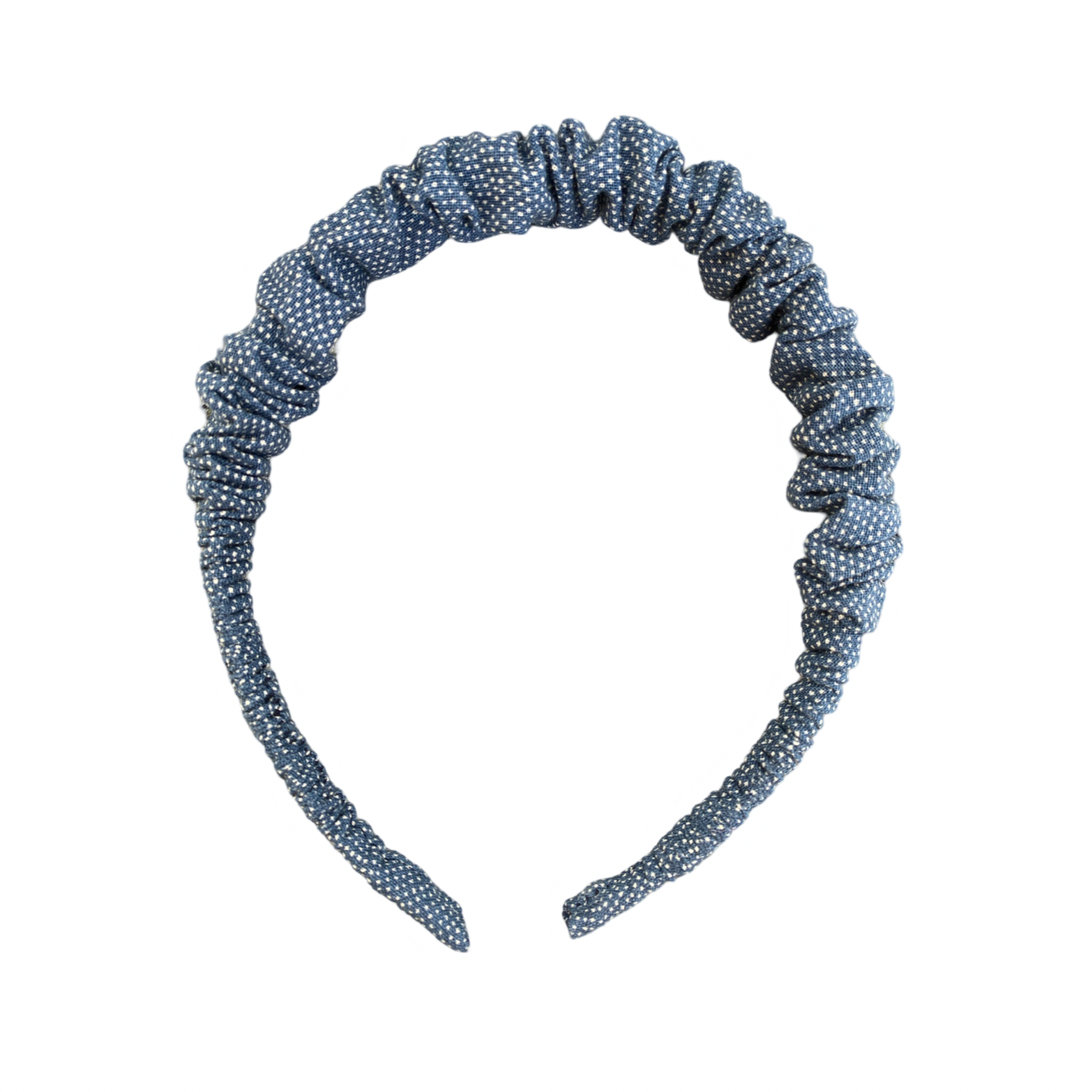 Cintillo repollito   -  Azul puntitos