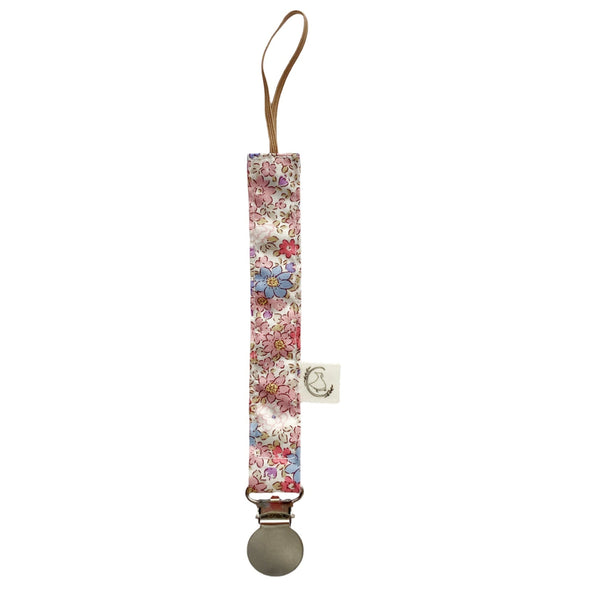 Porta chupete - Flores campo rosa