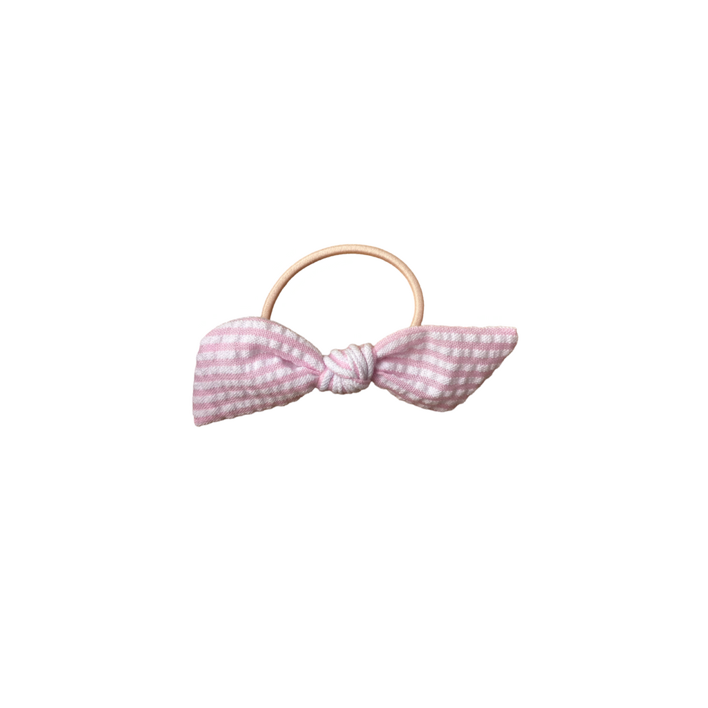 Orejita de oso - Cloqué rayas rosa