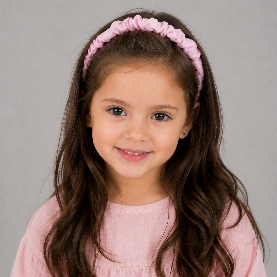 Cintillo repollito   - Rosa bebe