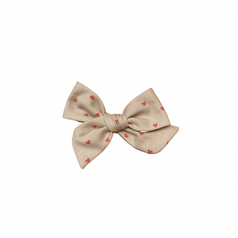 Margarita mediana - Beige Claro Corazones Coral