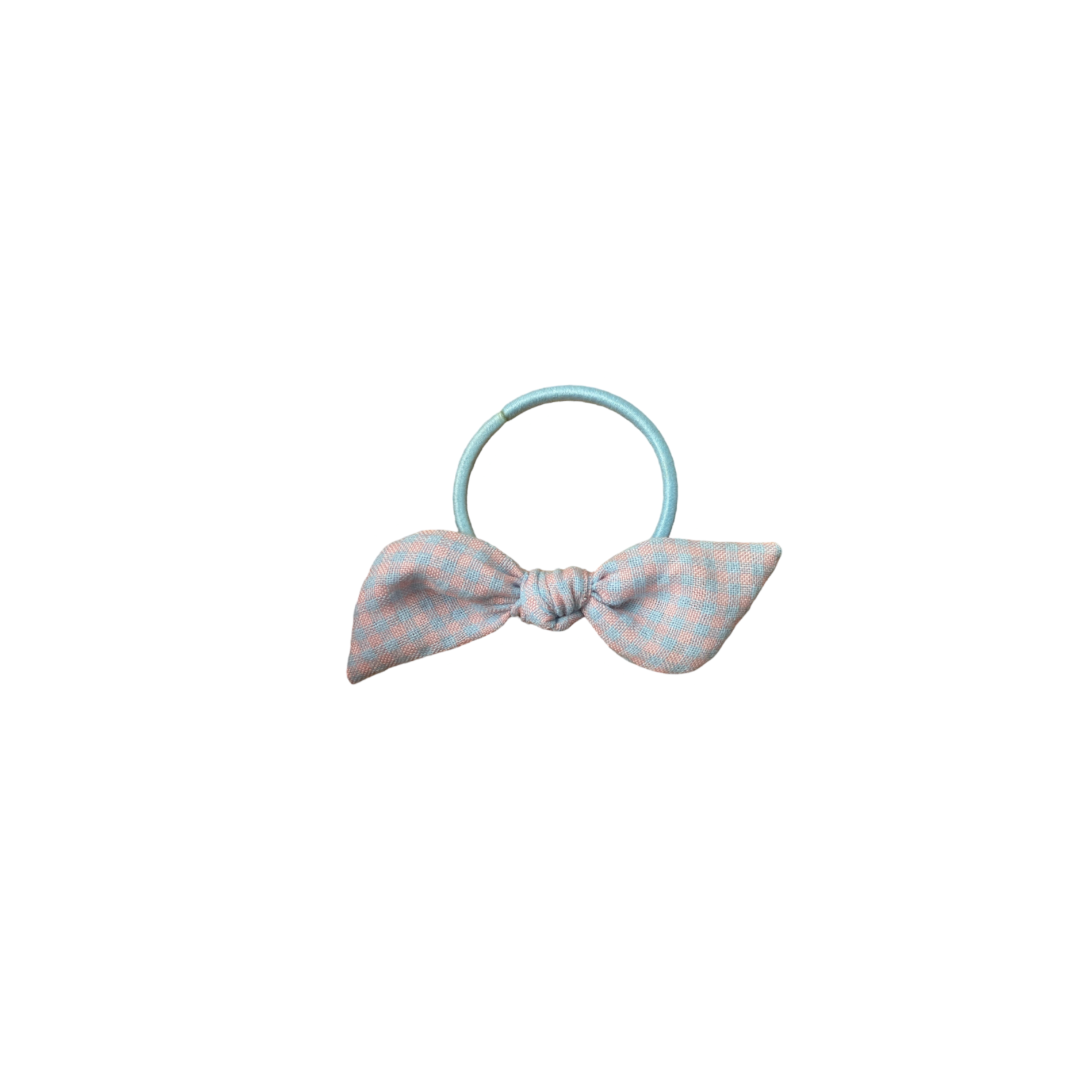 Orejita de oso - Cuadrille celeste rosa