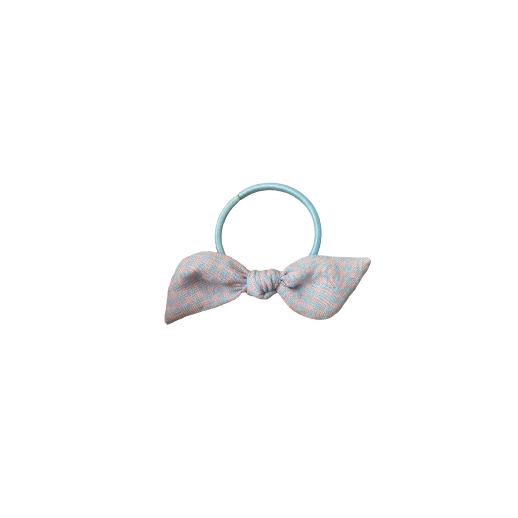 Orejita de oso - Cuadrille celeste rosa