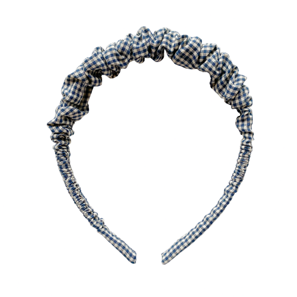 Cintillo repollito   -  Cuadrille azul