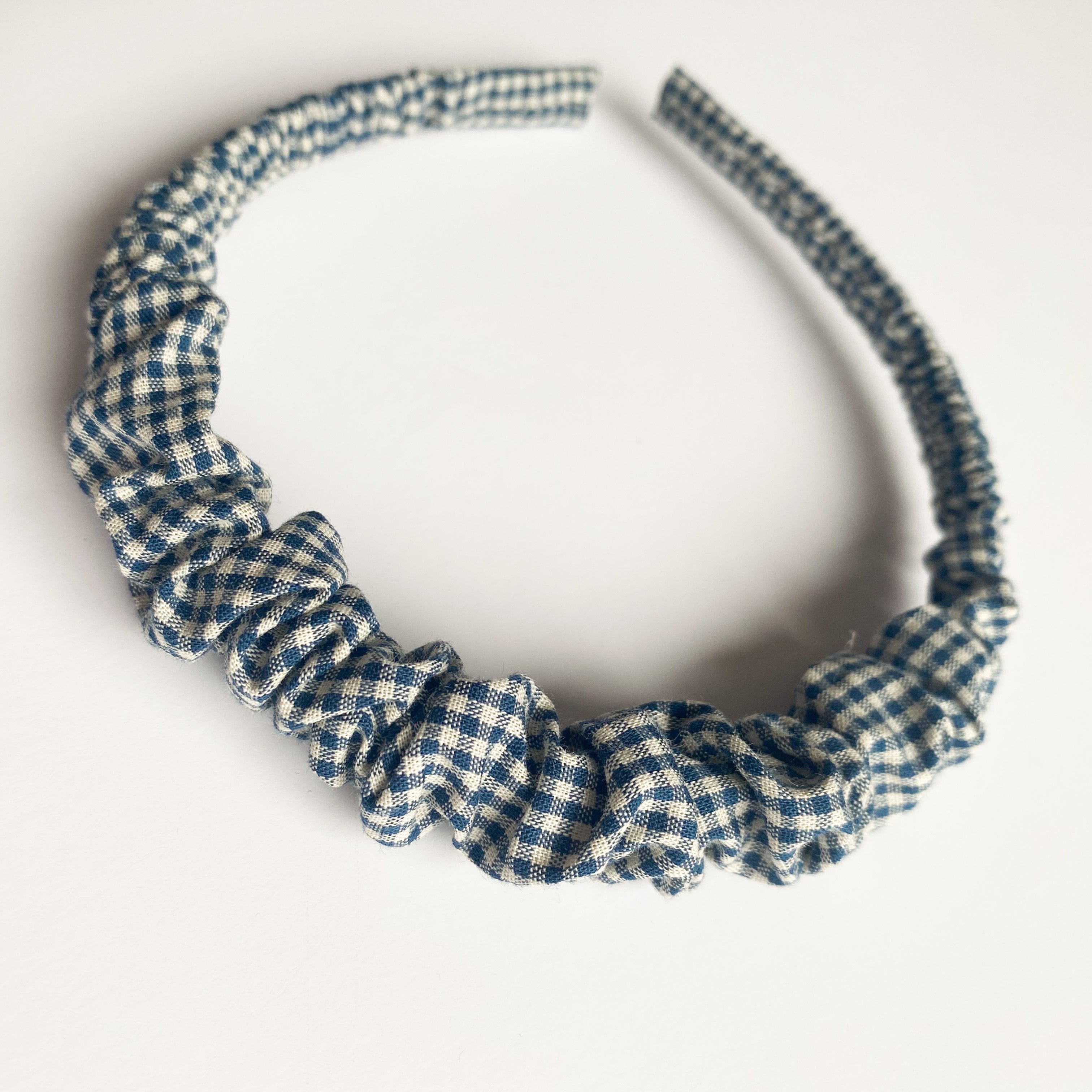 Cintillo repollito   -  Cuadrille azul