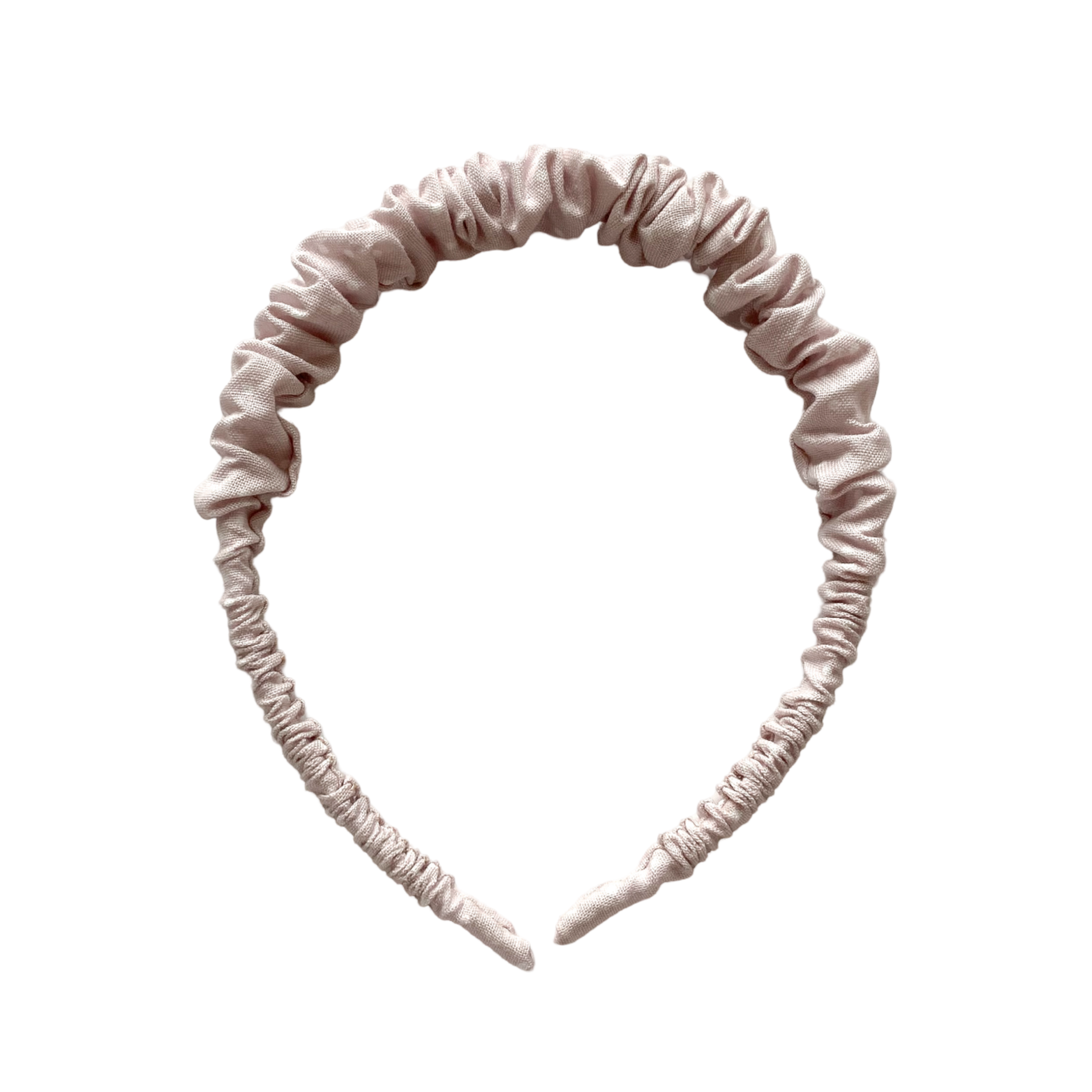 Cintillo repollito - Gris claro con lunares blancos