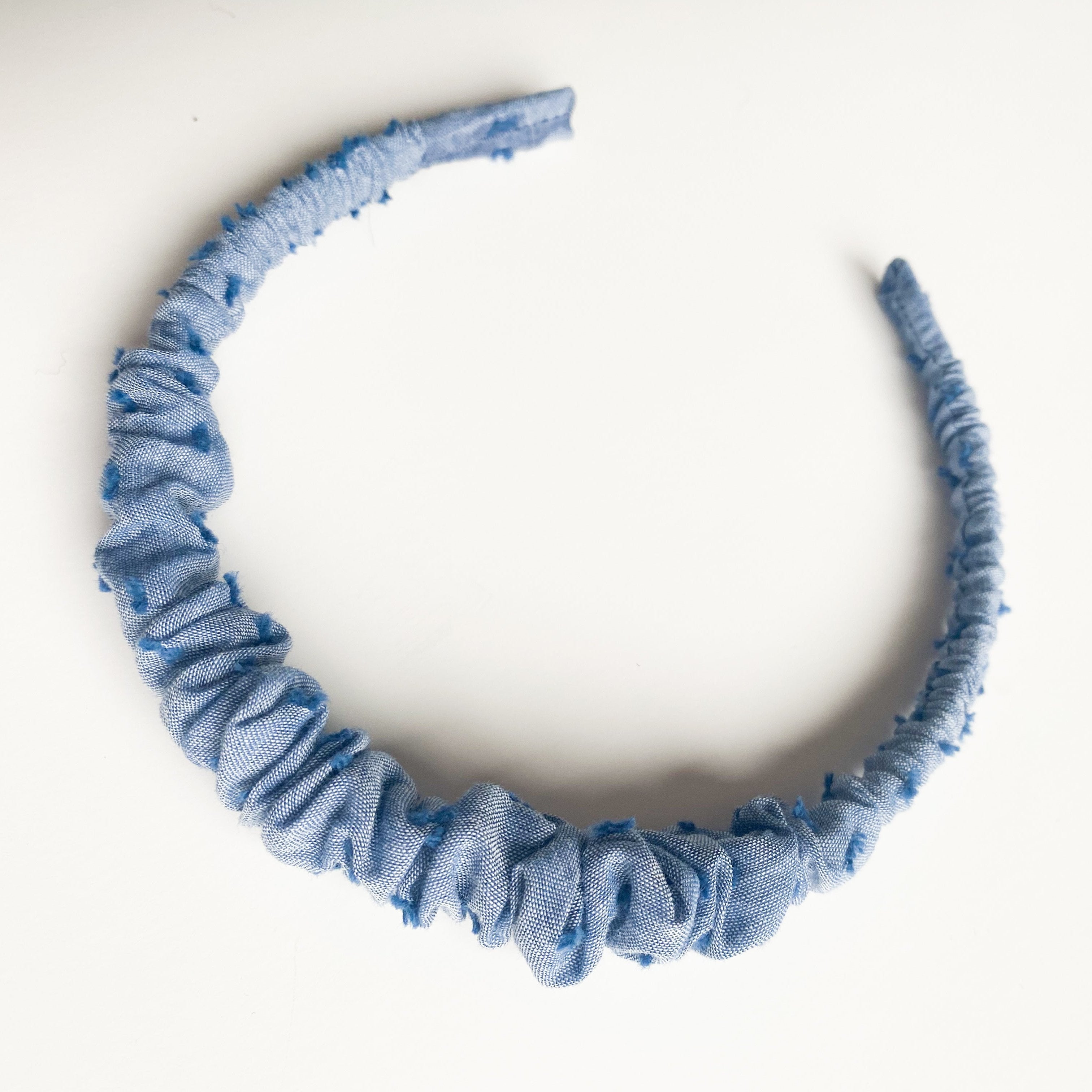 Cintillo repollito   -  Plumeti Denim Azul