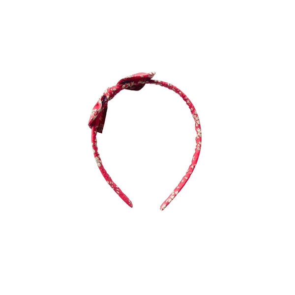 Cintillo Orejita de oso  -  Rojo flores Liberty