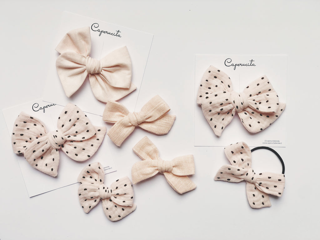 Tulipán grande - Gasa rosa ballet puntos negros