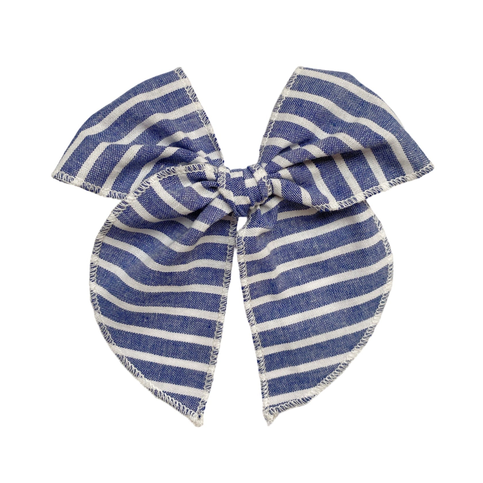 Magnolia - Rayitas jeans azul y blancas