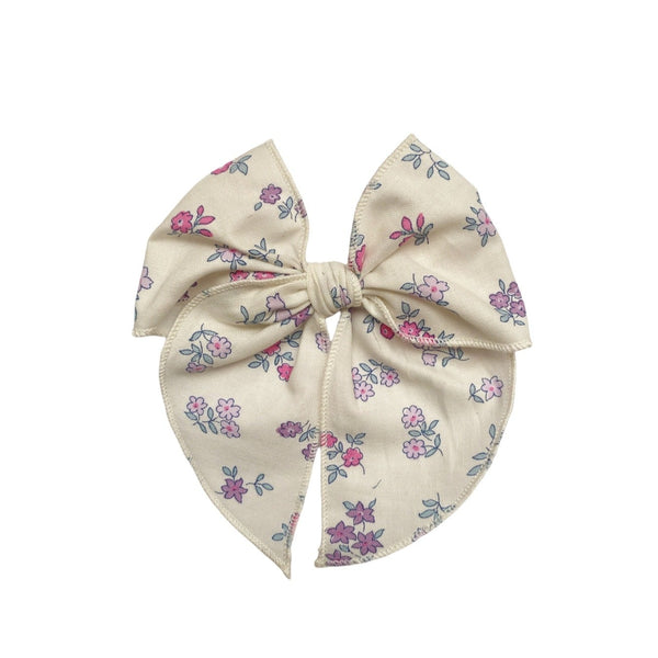 Magnolia - Crema flores lila fucsia