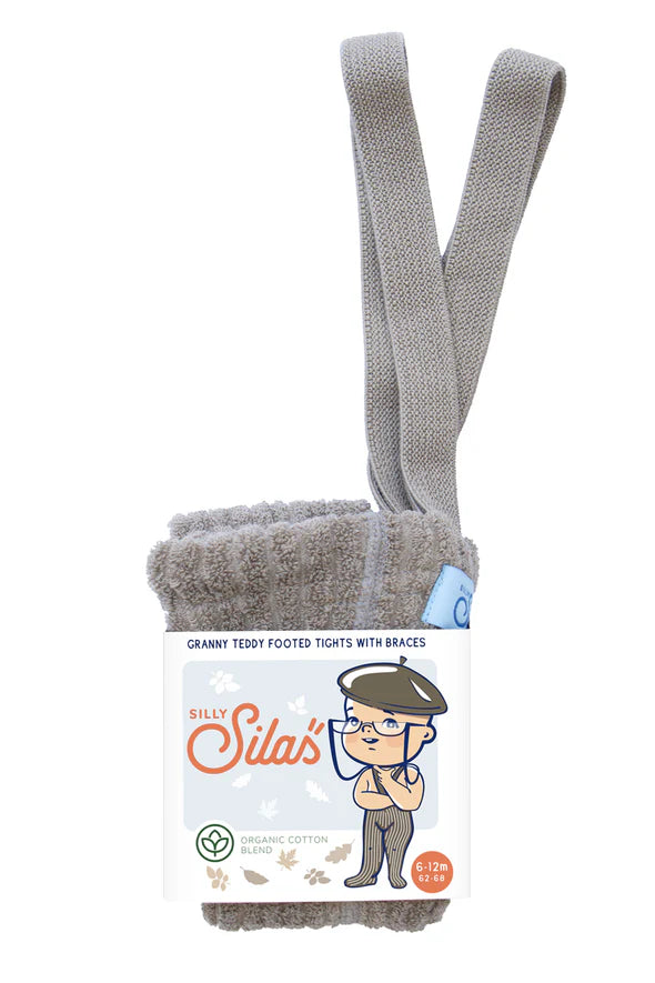 Pantys Silly Sillas Granny Teddy con patitas - Gris claro