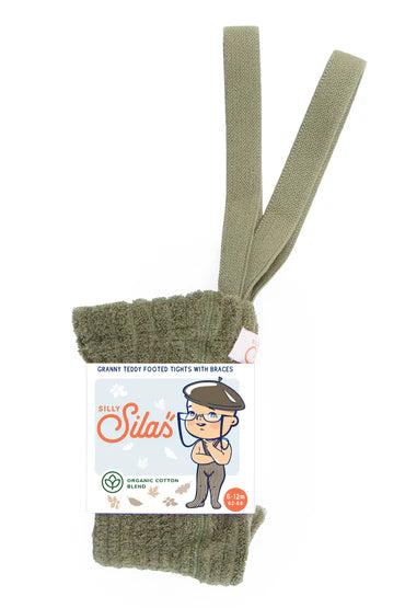 Pantys Silly Sillas Granny Teddy con patitas - Verde oliva