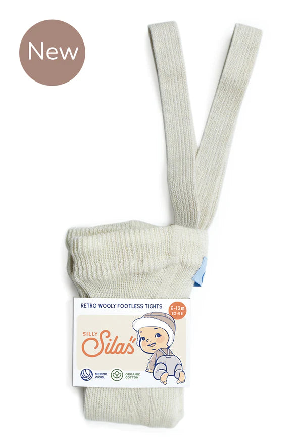 Silly Sillas Retro Wooly (lana merino) sin patitas - Crema