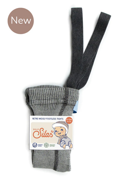 Silly Sillas Retro Wooly (lana merino) sin patitas - Gris