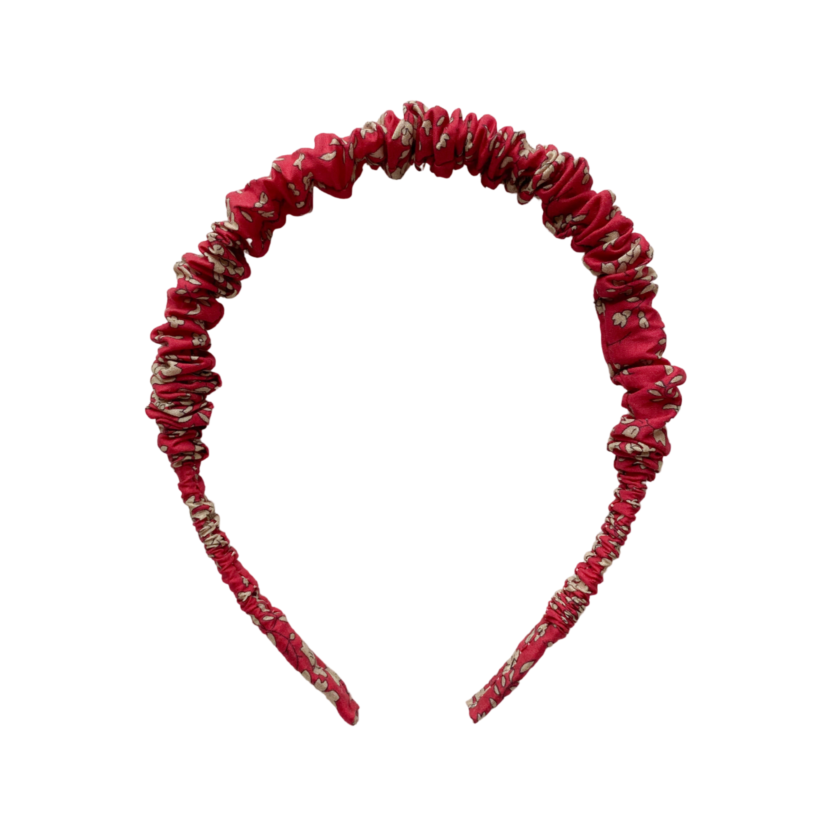 Cintillo repollito   -  Rojo flores Liberty