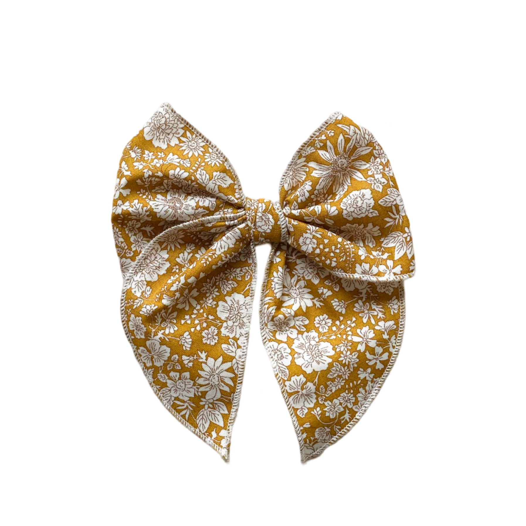 Magnolia - Mostaza oscuro flores blancas