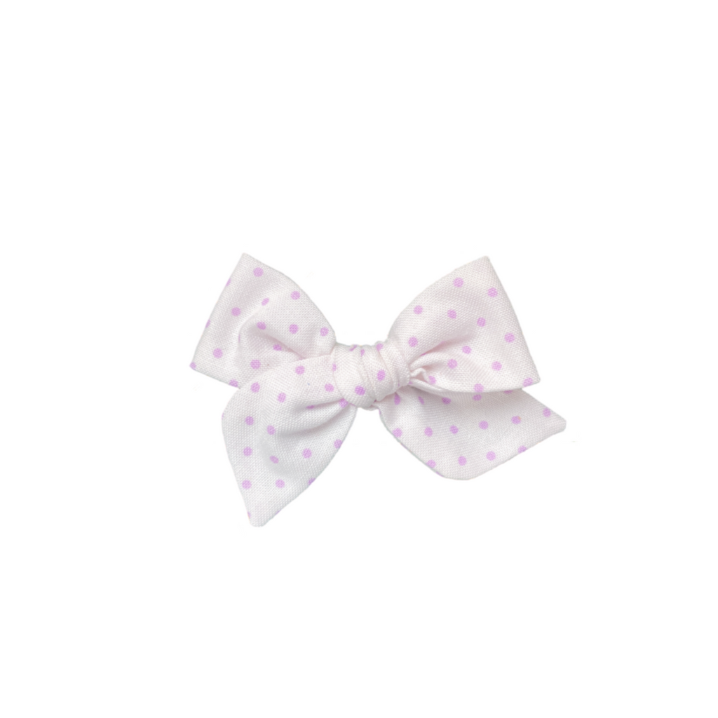 Margarita mediana - Blanca puntos Lila