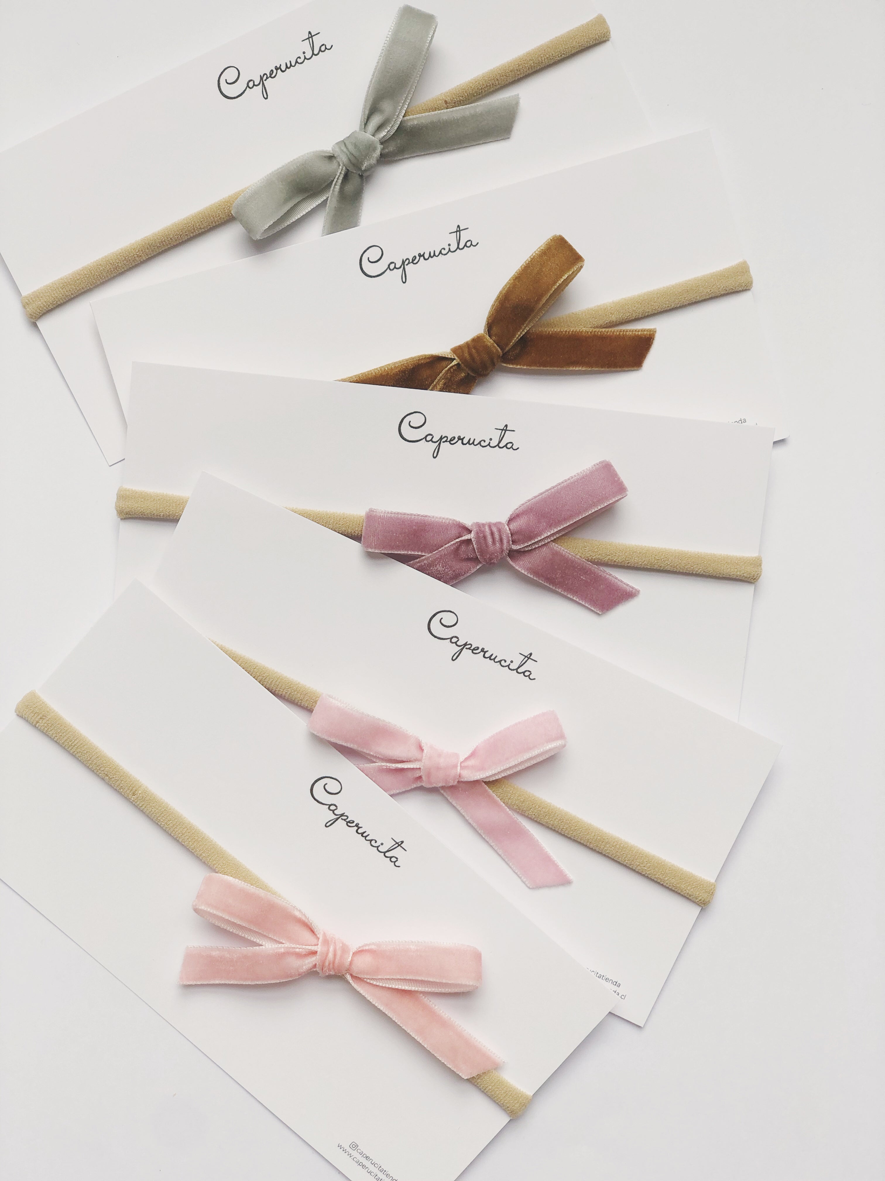 Cintillo elasticado terciopelo -  Mostaza