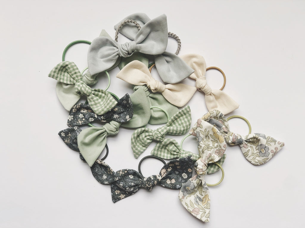 Orejita de oso mediana - Verde seco