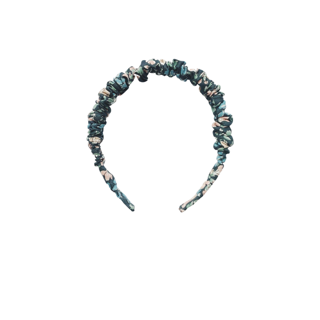 Cintillo repollito   -  Azul marino flores Liberty London