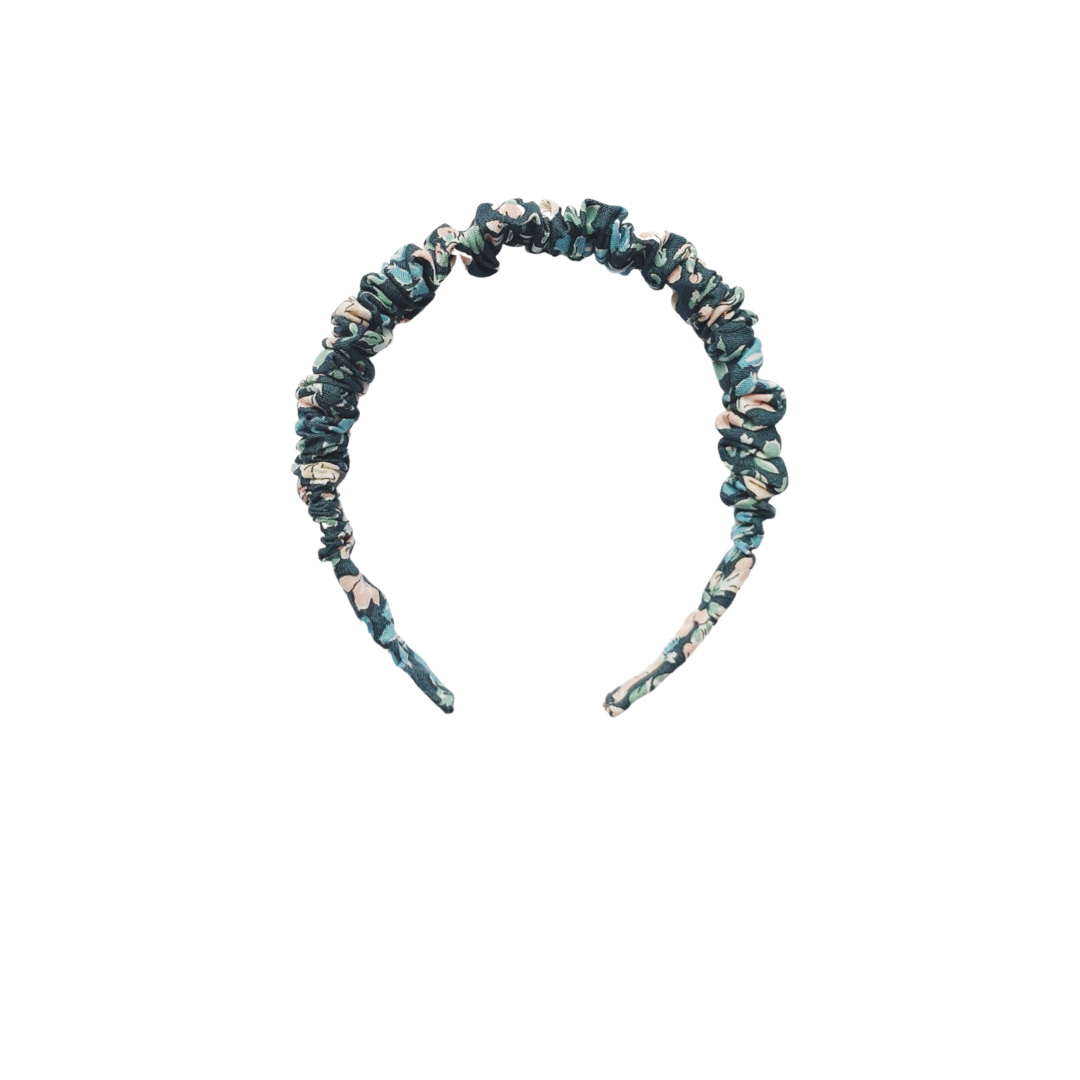 Cintillo repollito   -  Azul marino flores Liberty London