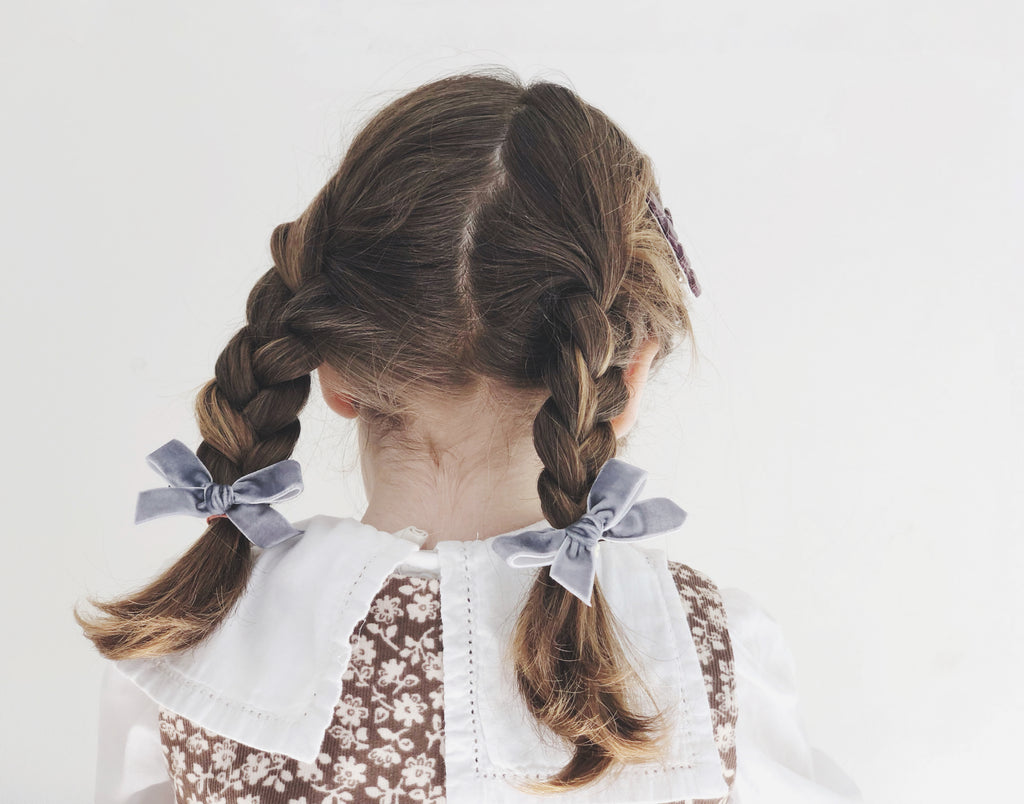 Set Cintas terciopelo - Grises