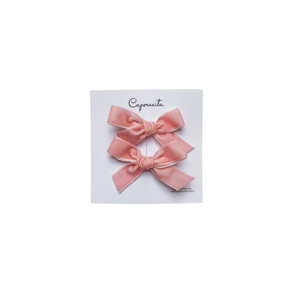 Set Cintas terciopelo - Rosado claro