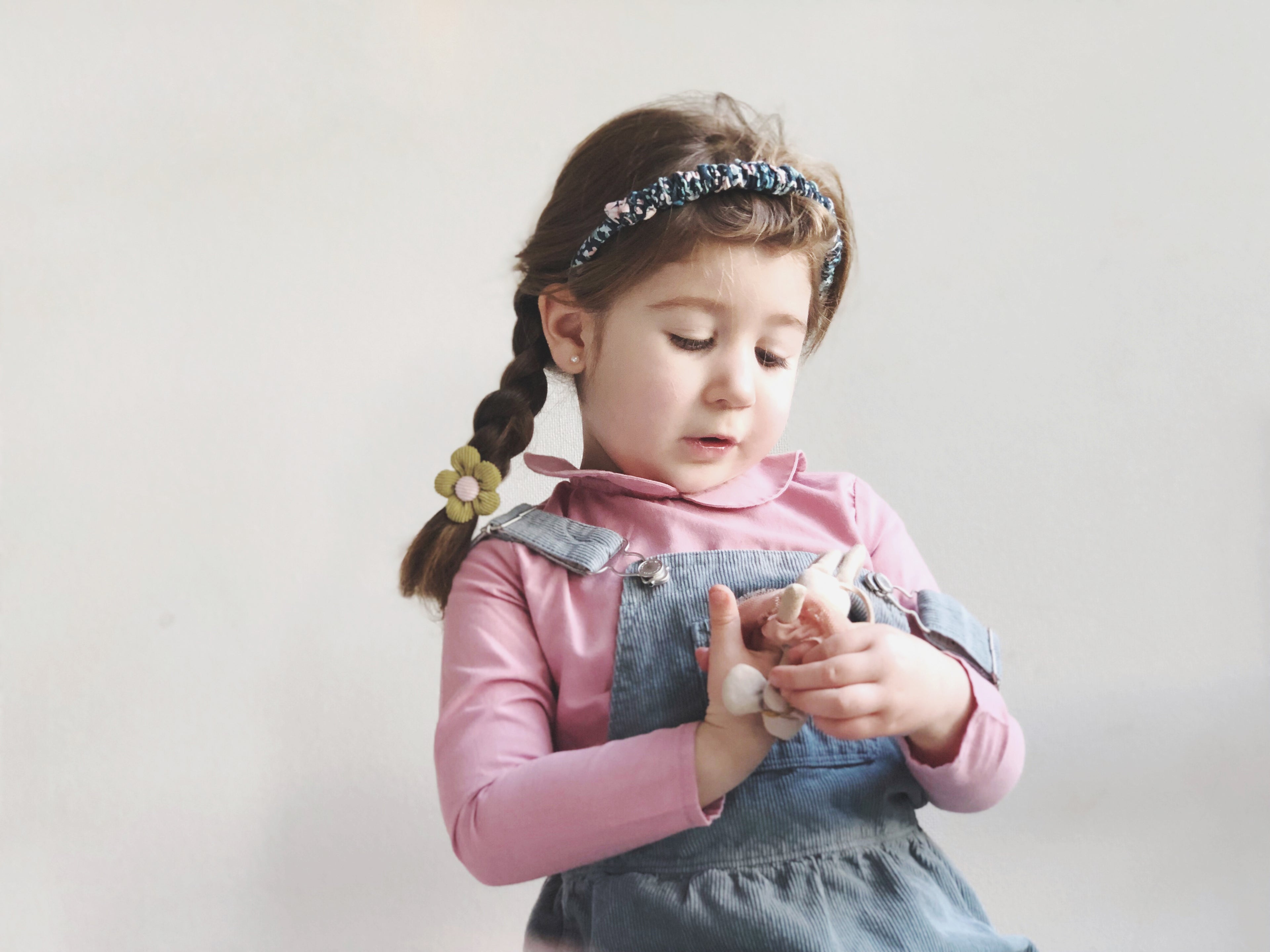 Cintillo repollito   -  Azul marino flores Liberty London