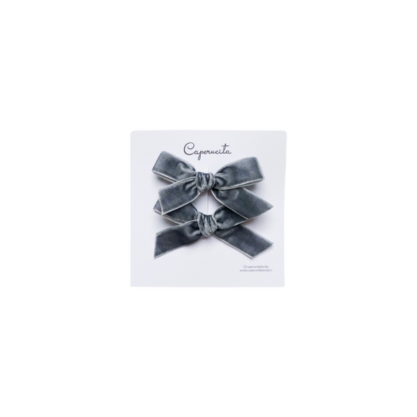Set Cintas terciopelo - Grises