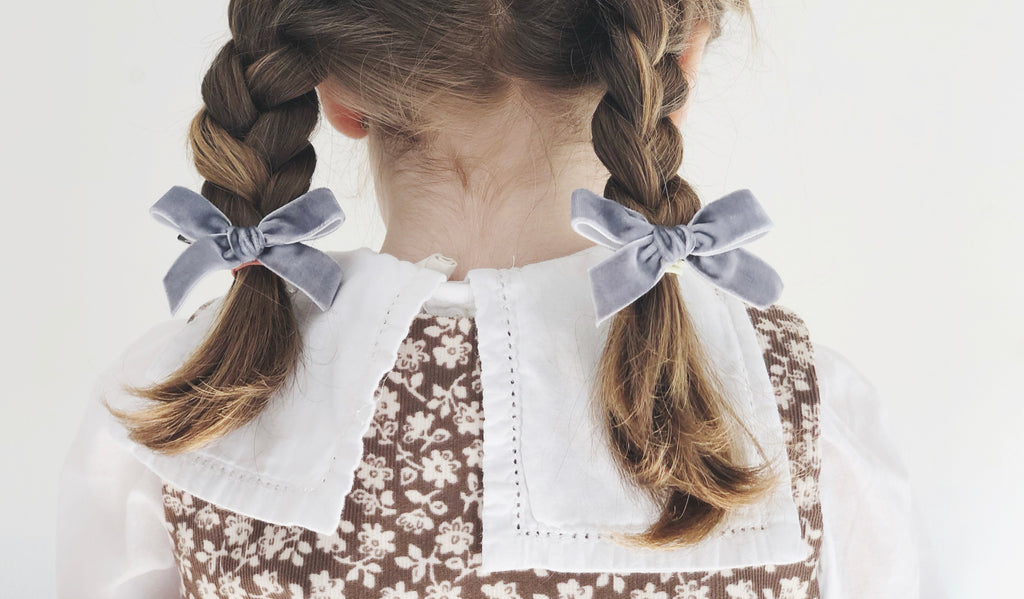 Set Cintas terciopelo - Grises