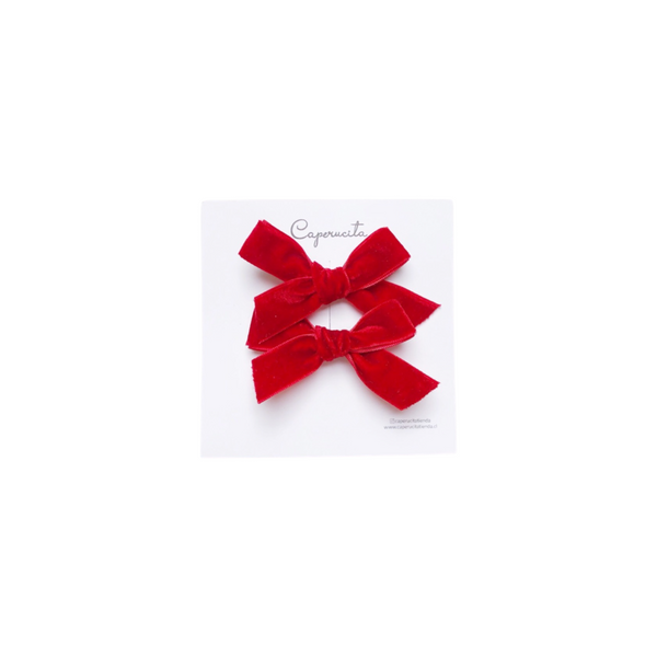 Set Cintas terciopelo - Rojo