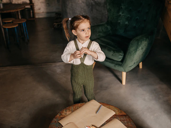 Pantys Silly Sillas Granny Teddy con patitas - Verde oliva