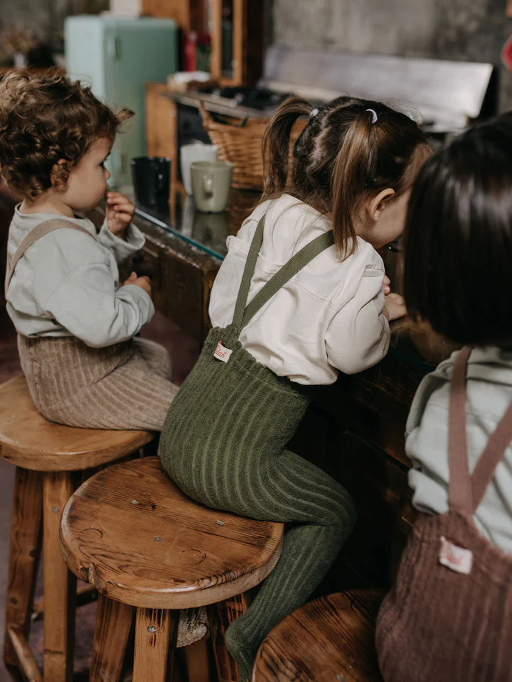 Pantys Silly Sillas Granny Teddy con patitas - Verde oliva