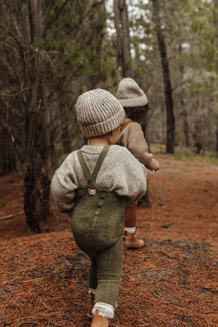 Pantys Silly Sillas Teddy Warmy  sin patitas - Verde oliva