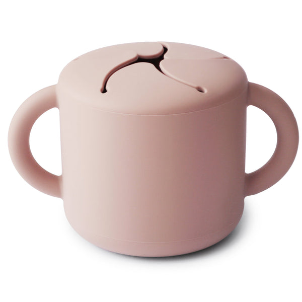 Snack cup de silicona  Mushie - Blush