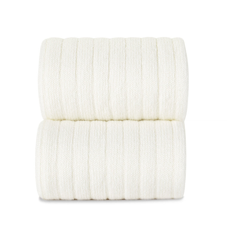 Calcetines Cóndor canalé altos - Nata