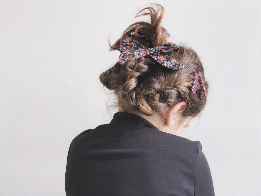 Margarita Grande cotelé negra rosas Vintage