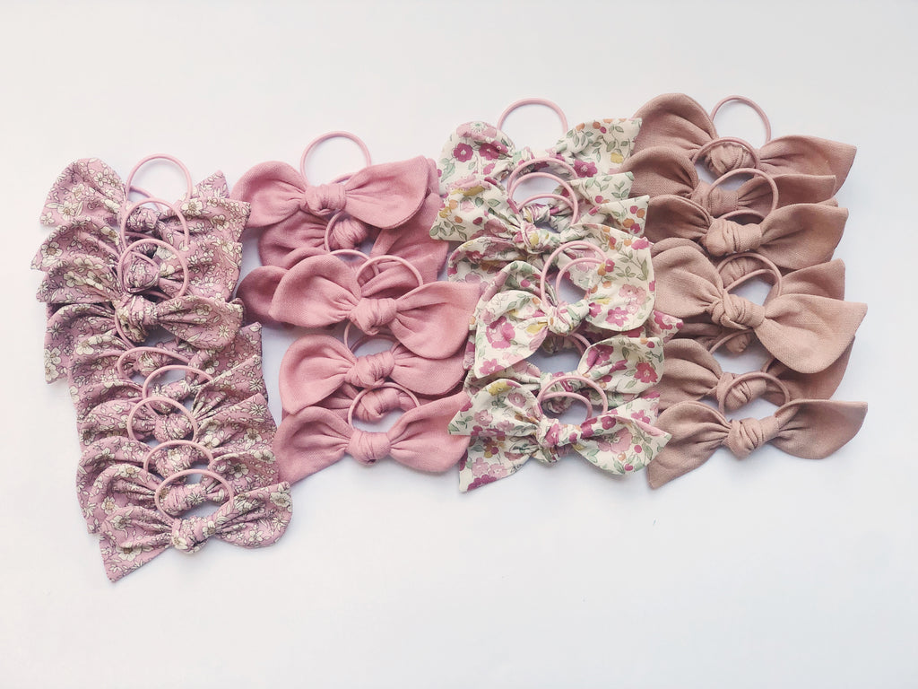 Orejita de oso mediana - Rosado viejo lino