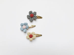 Clip Margarita - cuadrille Beige